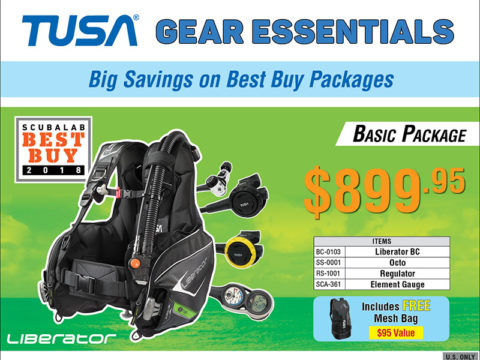 TUSA Scuba Gear Package